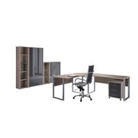 Büro Office Edition Set 4 Sonoma Eiche/Anthrazit - Anthrazit Hochglanz/Sonoma Eiche, MODERN, Holzwerkstoff - MID.YOU