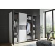 Kombinirana Omara Calido - aluminij/bela, Konvencionalno, kovina/umetna masa (201/191/62cm) - Modern Living