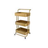Servierwagen Danao in Goldfarben - Goldfarben, Basics, Metall (43/32/86cm) - Echtwerk