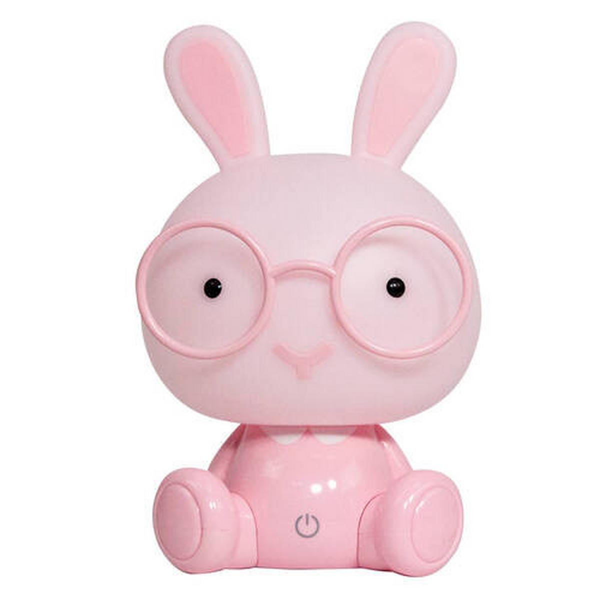 Kindertischleuchte Bunny Pink max. 3 Watt - Pink, Basics, Kunststoff (14/14/22cm)