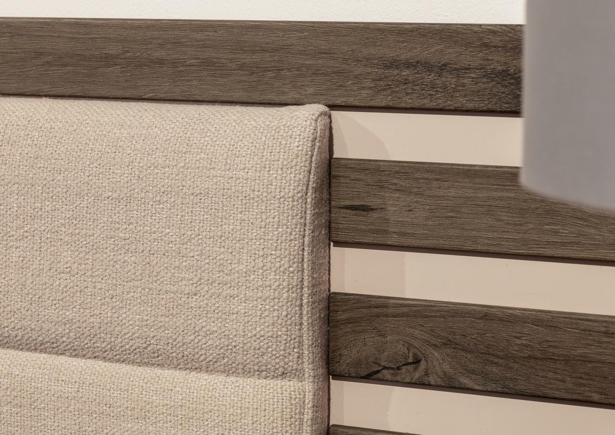 Bettanlage Barea ca. 180x200 cm Champagner/Eiche dunkel - Eiche dunkel/Champagner, MODERN, Holzwerkstoff (180/200cm) - Rauch Möbel