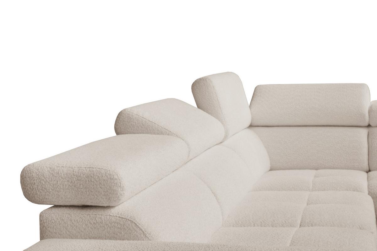 Sarokkanapé Ágyfunkcióval Lario - krémszínű, Modern, faalapú anyag/textil (293/249cm) - Premium Living
