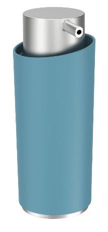 Szappanadagoló Chris - kék, Modern, műanyag/fém (7,6/15,9/6cm) - Premium Living