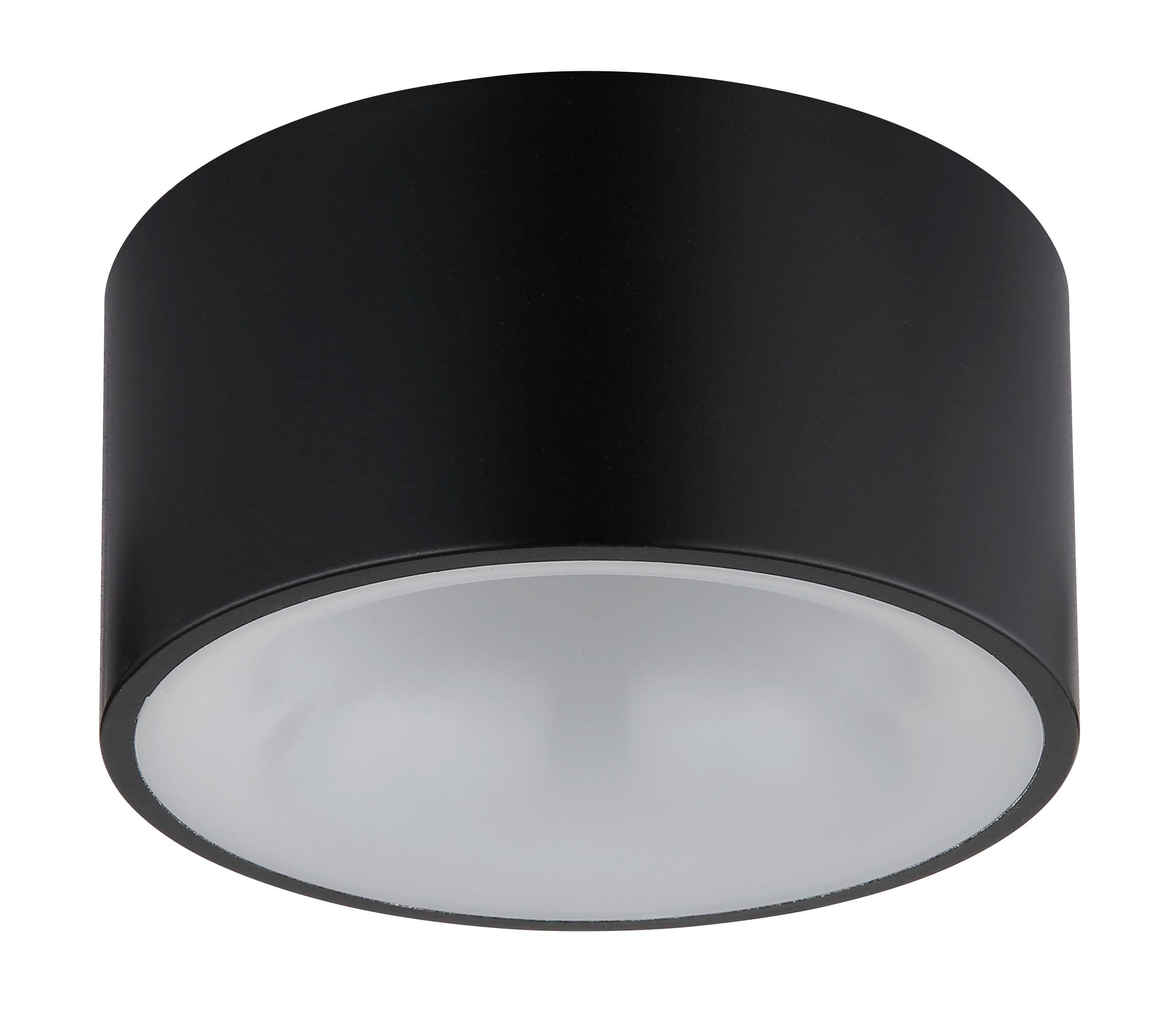 LAMPA SUFITOWA LED 56964S RAYMOND - czarny/opal, Basics, tworzywo sztuczne/metal (15/7,5cm) - Globo
