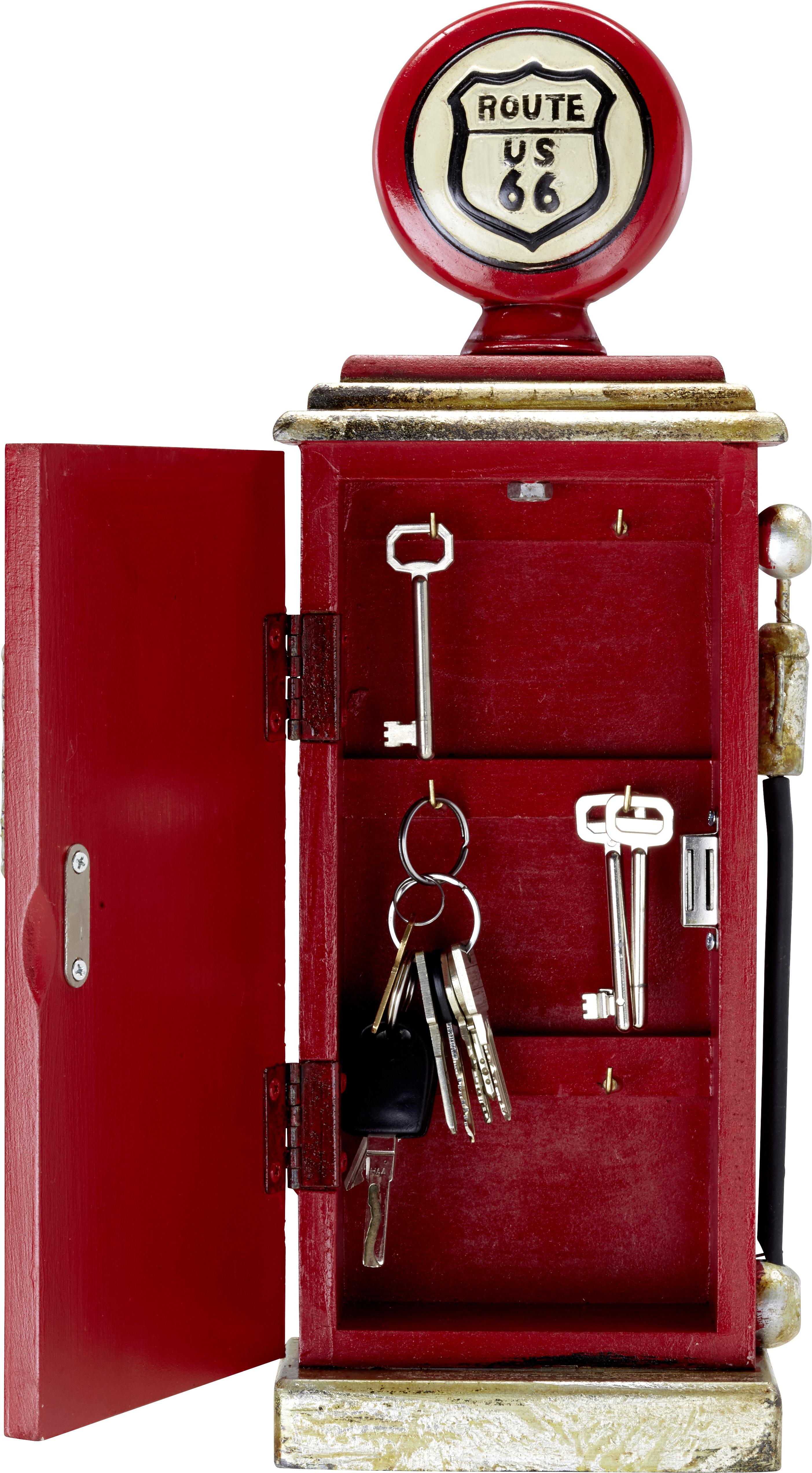 Schlüsselkasten Rot - Rot, Lifestyle, Holzwerkstoff (17/48/8cm) - Modern Living