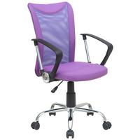 Uredska Stolica Vanessa - ljubičasta/boje kroma, Moderno, drvo/metal (47/88,5-98,5/54cm) - Modern Living