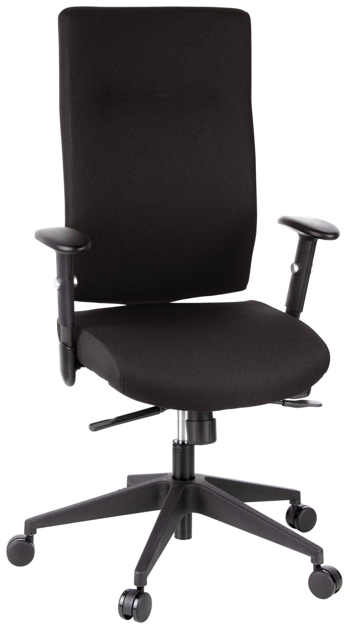 Drehstuhl Pro-Tec 300 Schwarz - Schwarz, MODERN, Kunststoff/Textil (57/125/53cm) - MID.YOU