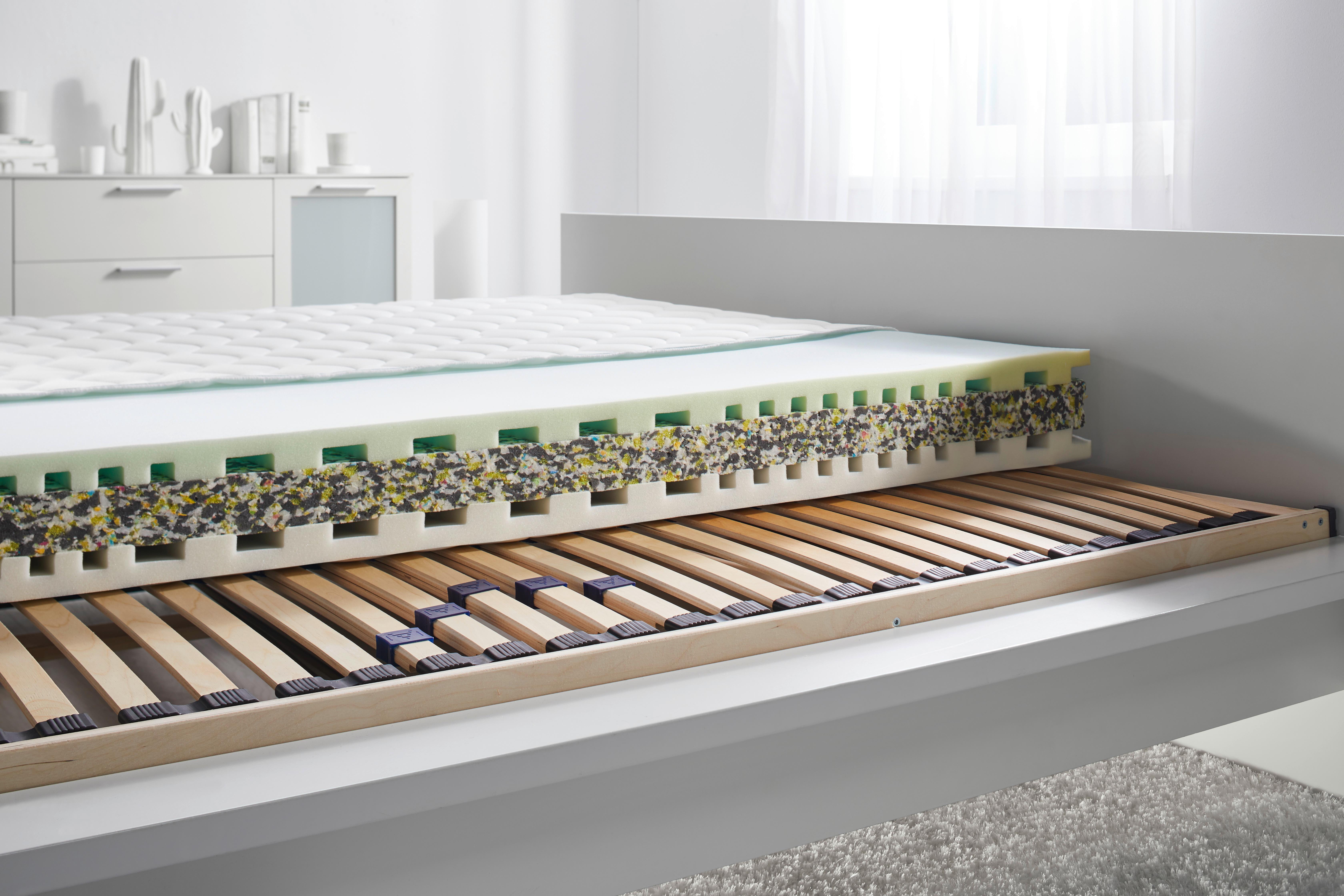 Set Vzmetnice In Letvene Podlage Rocky, 140x200 Cm - barve breze, les (140/200cm) - Nadana