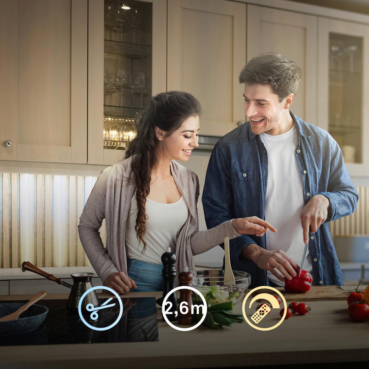 TAŚMA LED 8020294 PYP STARTER SET CCT - biały, Basics, tworzywo sztuczne (260cm) - Briloner