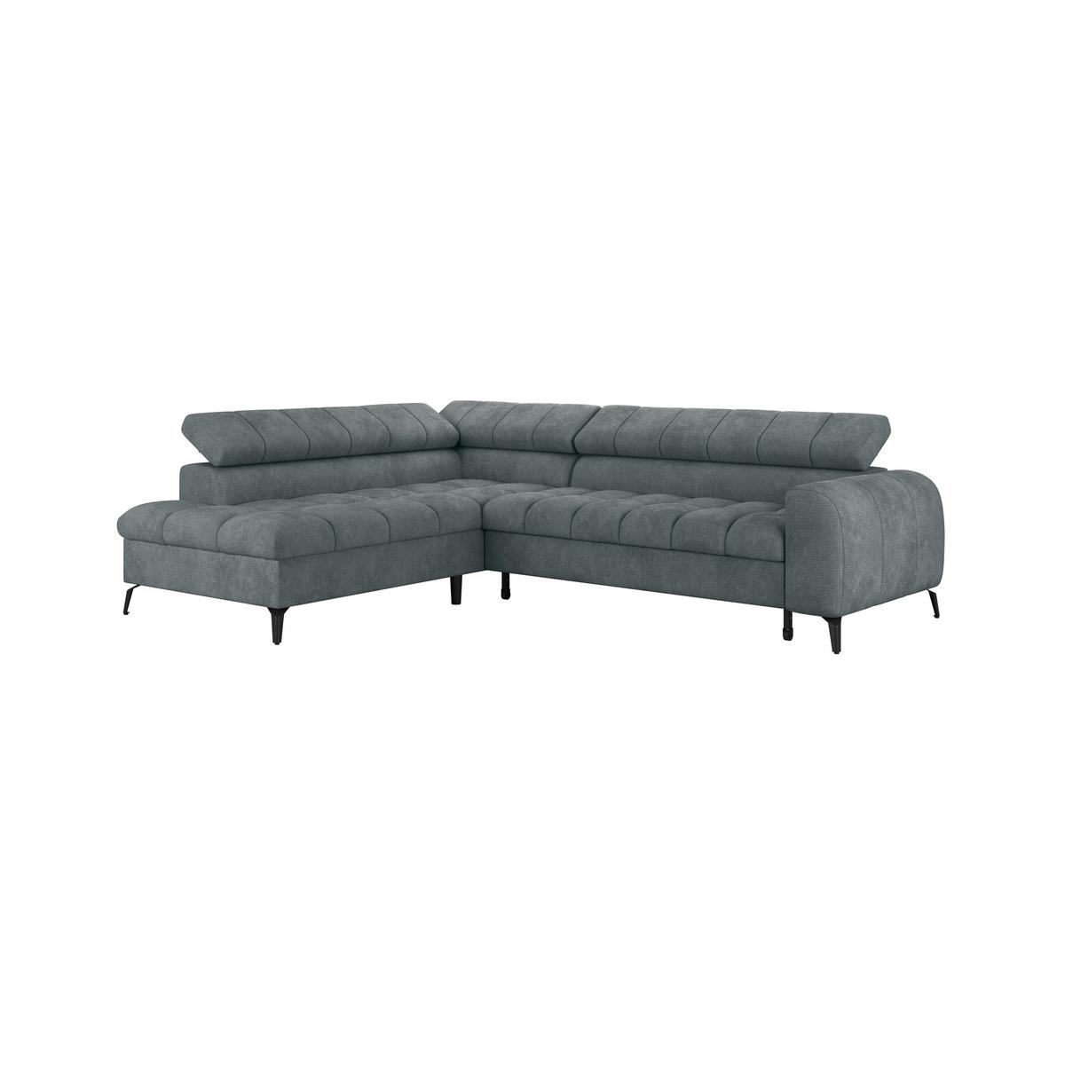 Kutna Garnitura Volf - siva/crna, Trend, tekstil/metal (203/261cm)