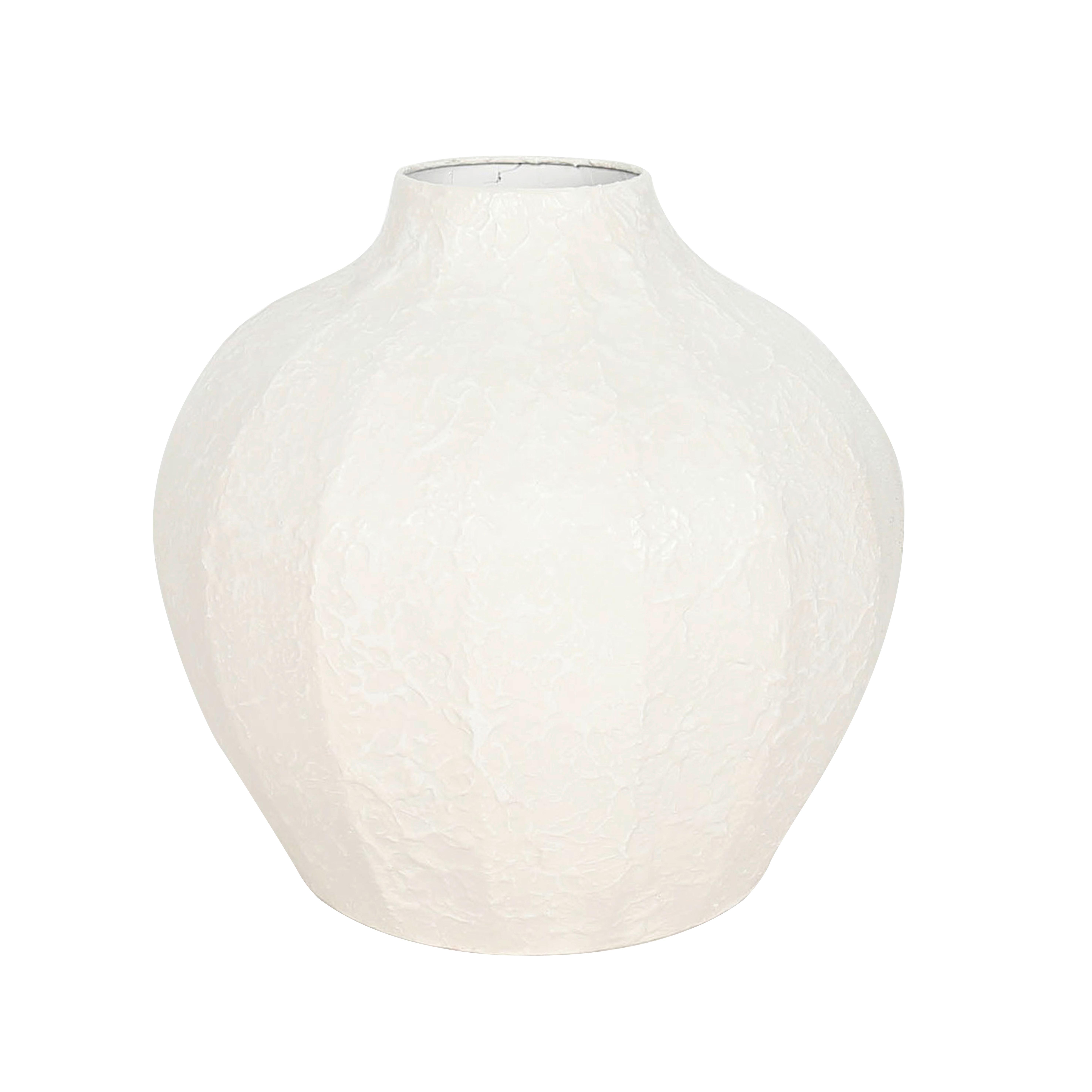 Vaza Laila - bijela, Moderno, metal (34/33cm) - Mömax