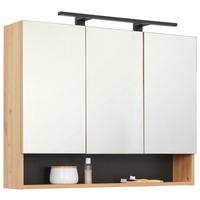 Spiegelschrrank Florenz in Eiche Artisan - Eiche Artisan, MODERN, Holzwerkstoff (90/70/20cm) - Mömax