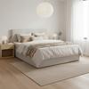 BOXSÄNG MARCO - ljusgrå/svart, Modern, trä/textil (180/200cm) - Bessagi Home