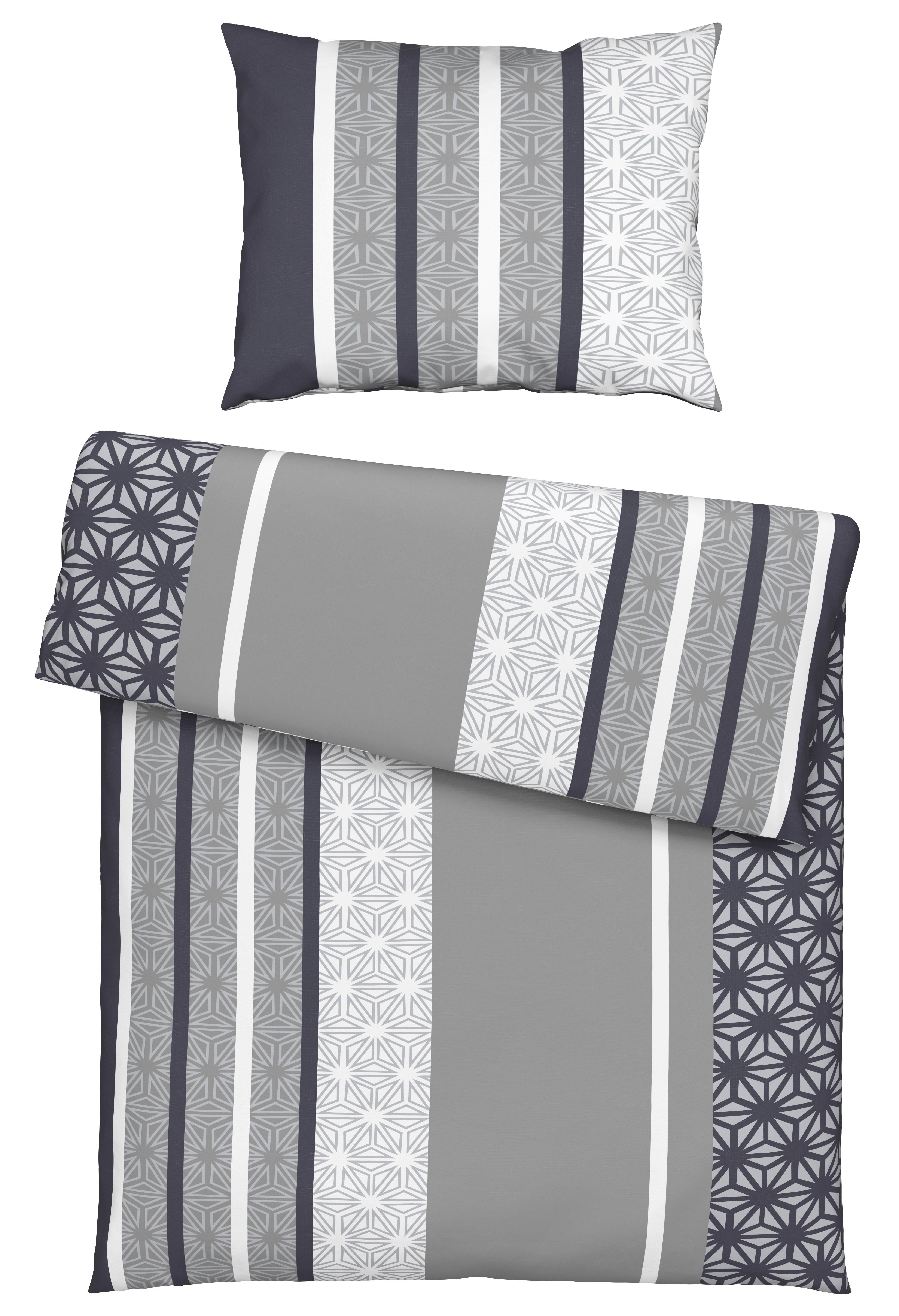 Posteljina Sara 140x200/60x80cm - siva, tekstil (140/200cm) - Mömax