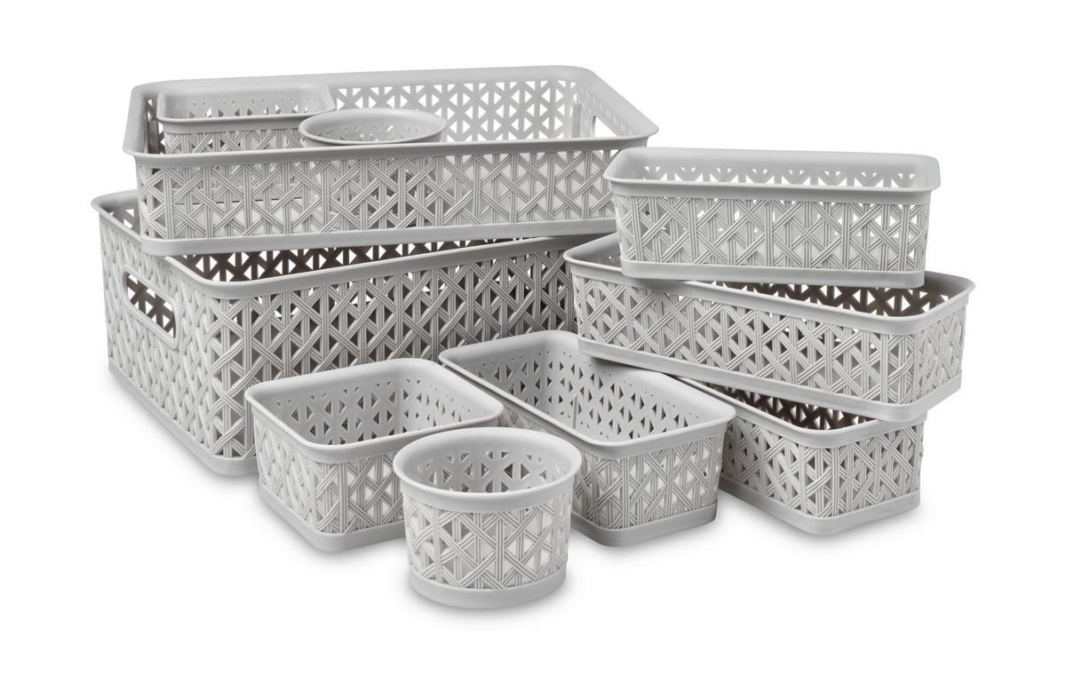 Konyhai Rendszerező Szett Mona - szürke, Konventionell, műanyag (34,8/11,5/25,5cm) - Modern Living