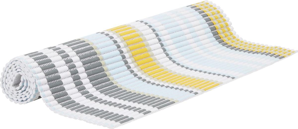Antirutschmatte Stripe in diversen Farben - Blau/Gelb, Textil (65/180cm) - Modern Living