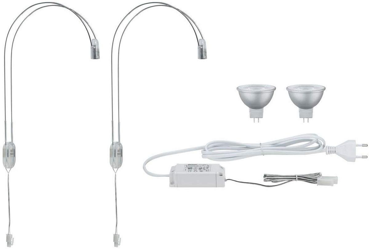 Spiegelleuchte Galeria LED II in Chromfarben max. 4 Watt - Chromfarben, Design, Metall (2,5/30/18cm) - Paulmann