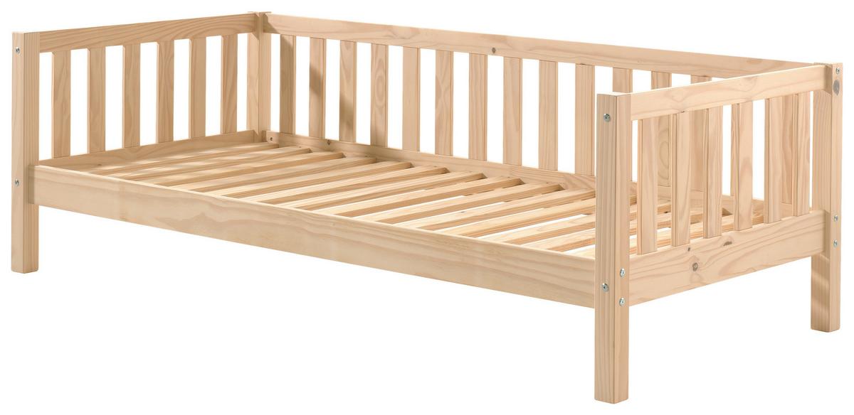 Kinder-/Juniorbett Fritz Naturfarben ca. 90x200 cm - Kieferfarben, MODERN, Holz/Holzwerkstoff (90/200cm) - Vipack
