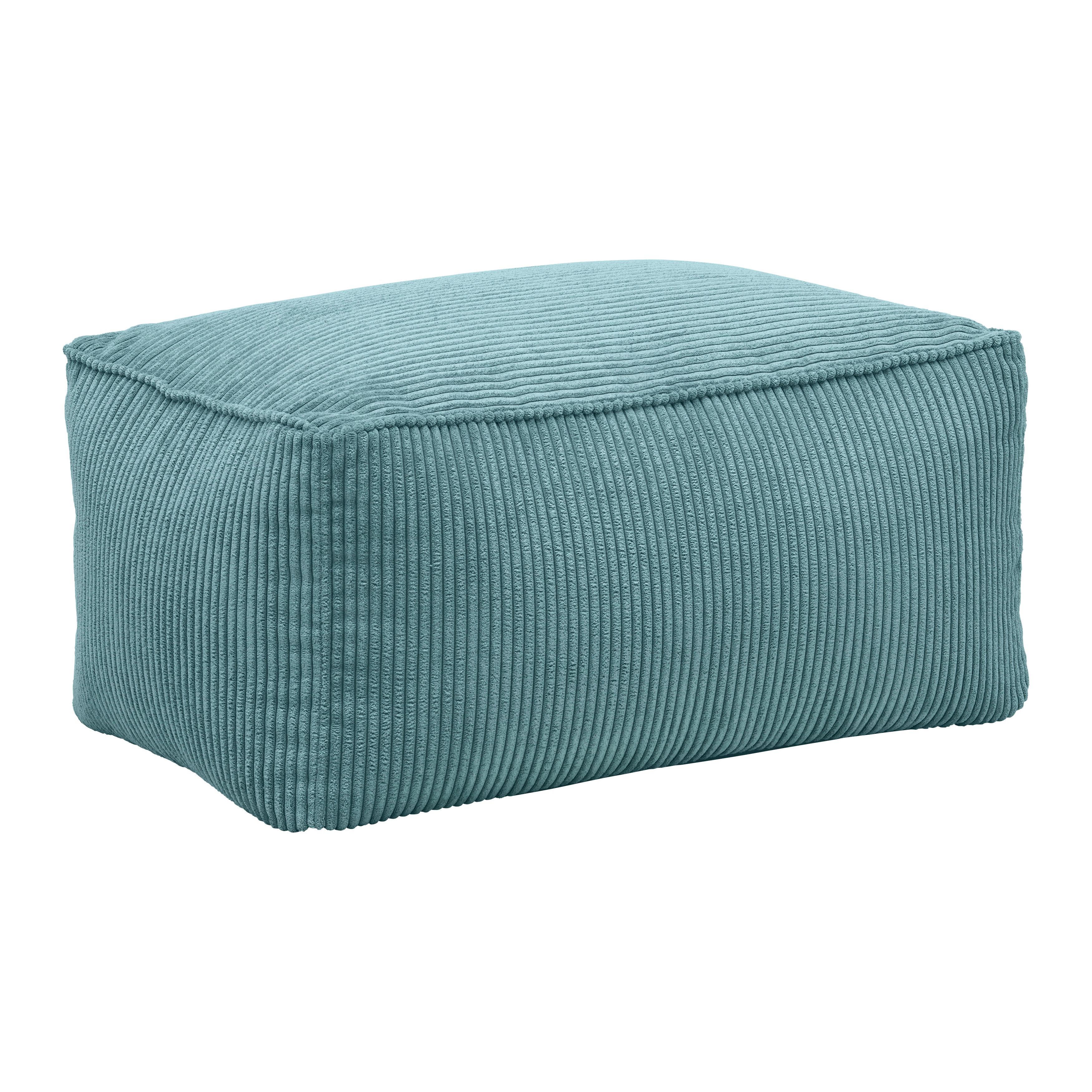 Hocker Caroline Petrol - Petrol, MODERN, Textil (80/38/50cm) - Mömax
