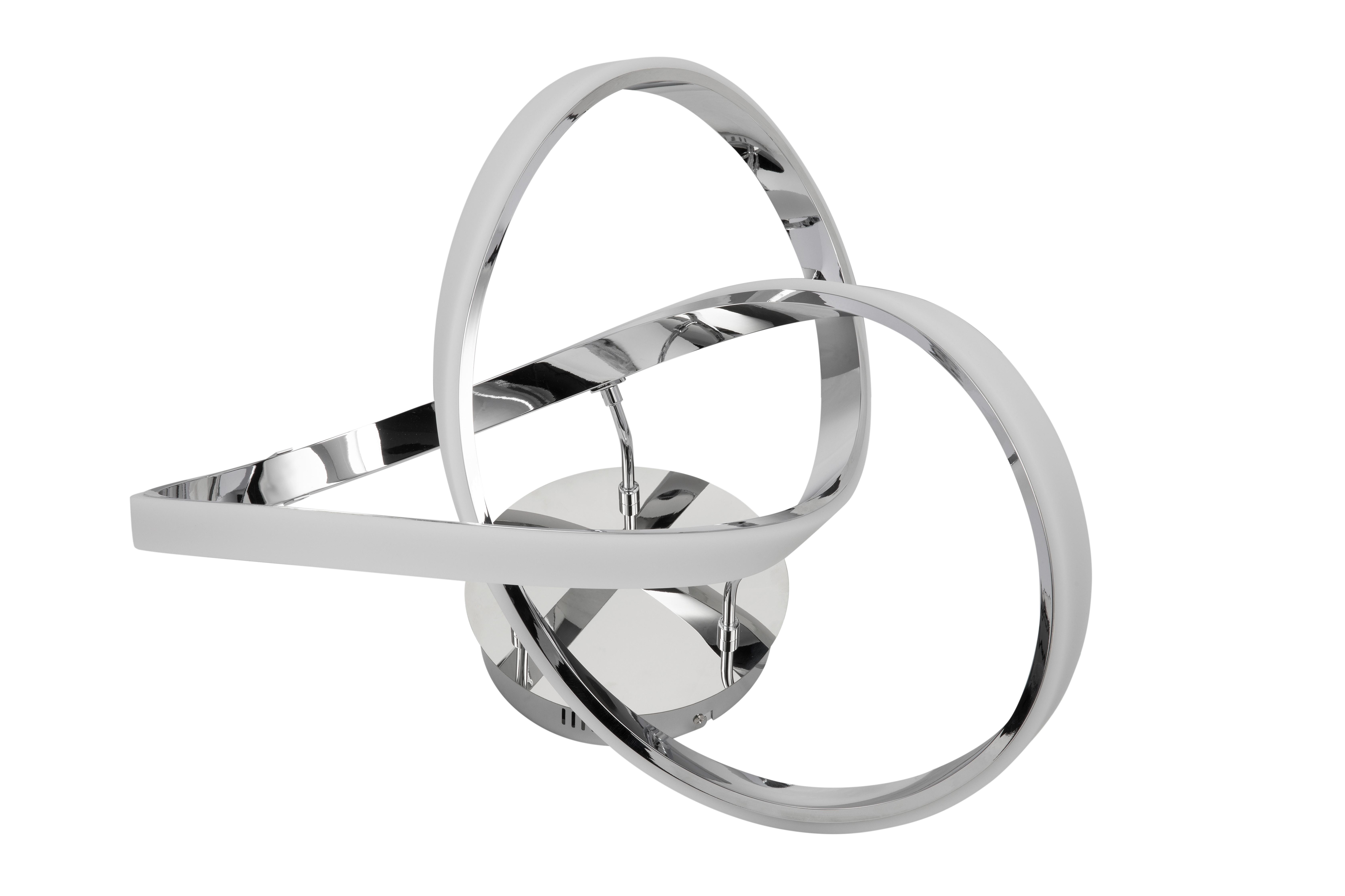 LAMPA SUFITOWA LED INDIGO - kolor chromowy, Design, tworzywo sztuczne/metal (55/29cm) - Dieter Knoll