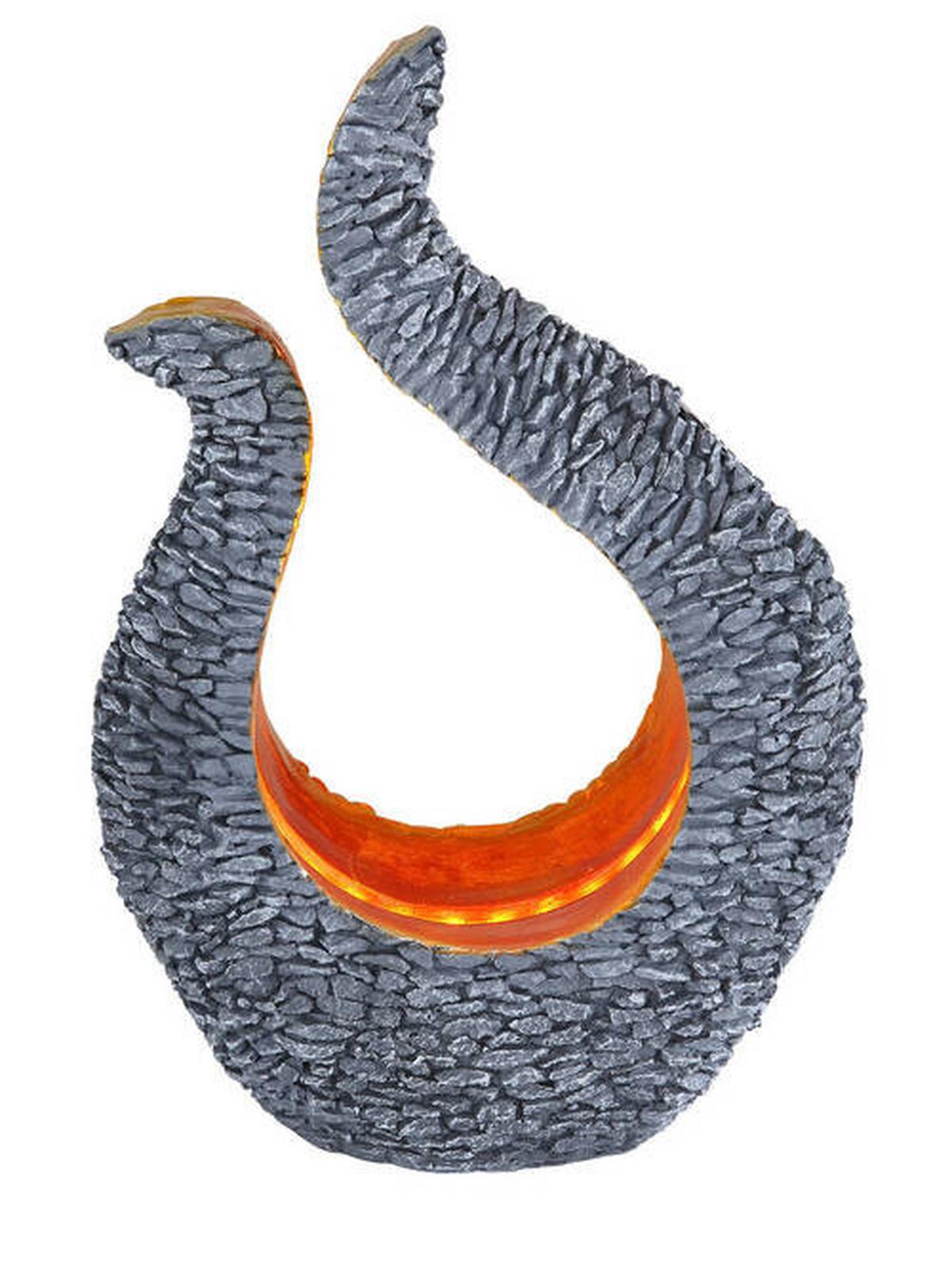 Solarna Svetilka Firelight, S Sijalko - zlate barve/siva, Design, umetna masa (23,5/11/34,5cm) - Globo