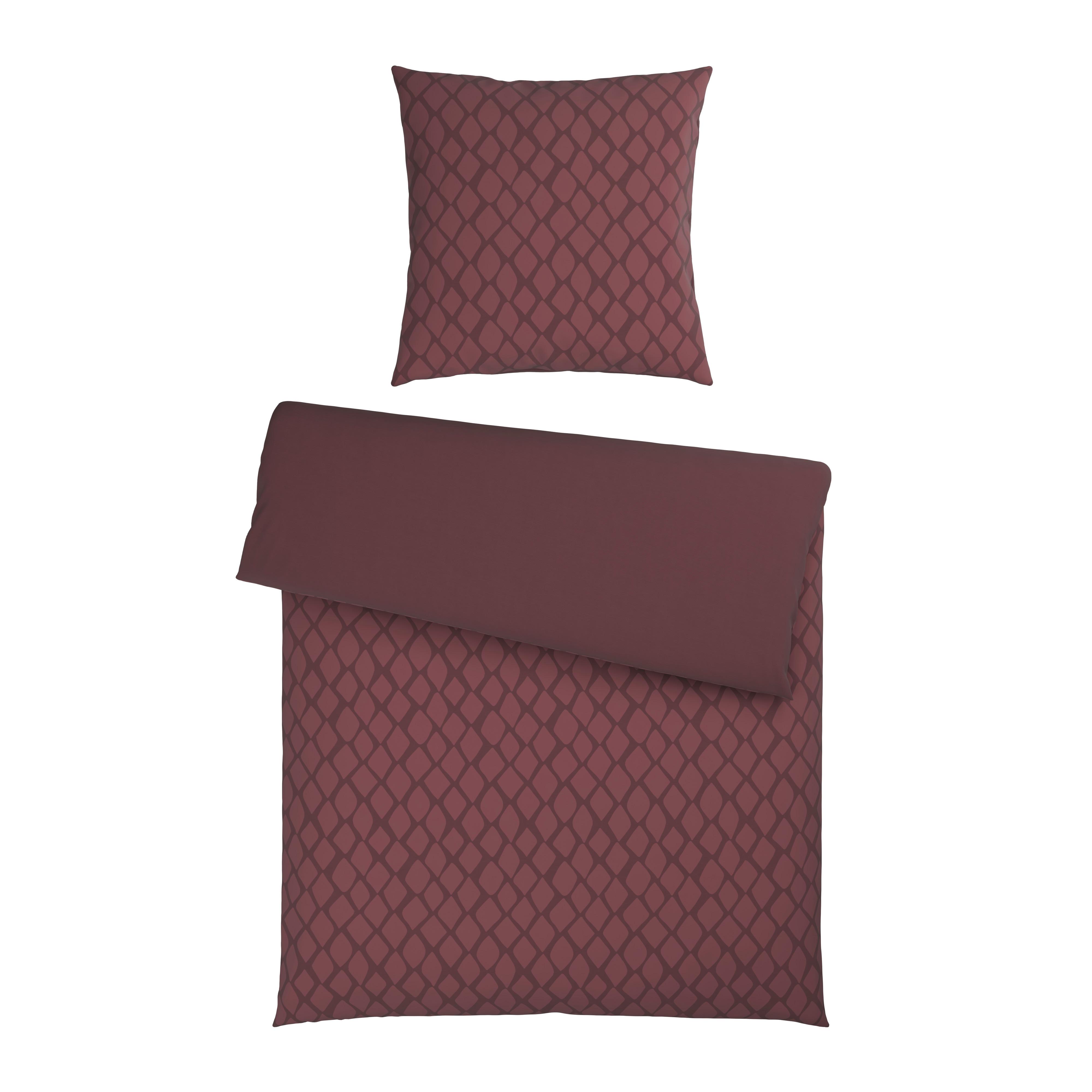 POŚCIEL DWUSTRONNA SNAKO - wiśniowoczerwony, Design, tkanina (135/200cm) - Dieter Knoll