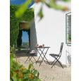 Outdoortisch Nicolas Ø70 cm - Schwarz/Braun, MODERN, Kunststoff/Metall (70/72cm) - Mömax modern living