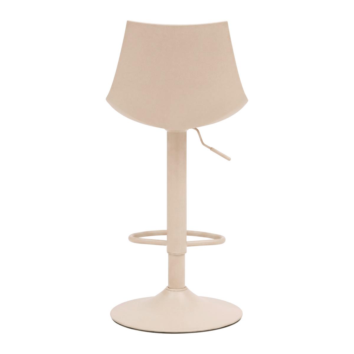 Barhocker Erik 2 - Beige, Modern, Kunststoff/Textil (41/85.5-107.5/44cm) - Mömax