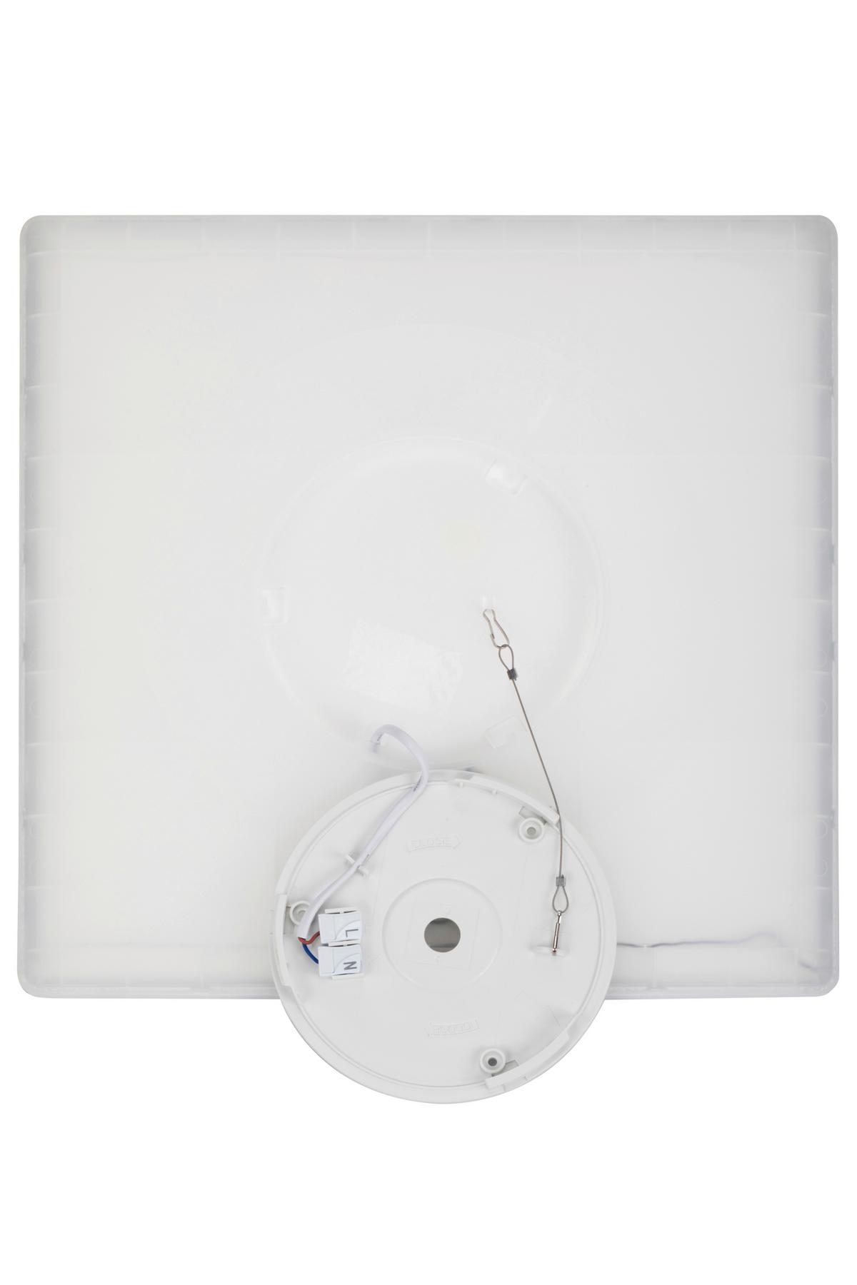 LAMPA SUFITOWA LED GIGA 8 *SBN* - biały, Basics, tworzywo sztuczne (42/42/2,9cm) - Novel
