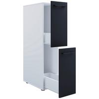 Srednje Visoka Omara Sadilo L, Bela, Siva - črna/bela, Moderno, kovina/umetna masa (25/110/50cm) - MID.YOU