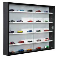 Hängevitrine in Schwarz - Schwarz/Weiß, Glas/Holzwerkstoff (80/60/9.5cm) - Mömax