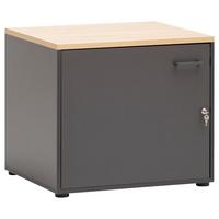 Mehrzweckschrank Solea Anthrazit/Eiche - Eichefarben/Anthrazit, MODERN, Holzwerkstoff/Kunststoff (67,1/60/60cm) - MID.YOU