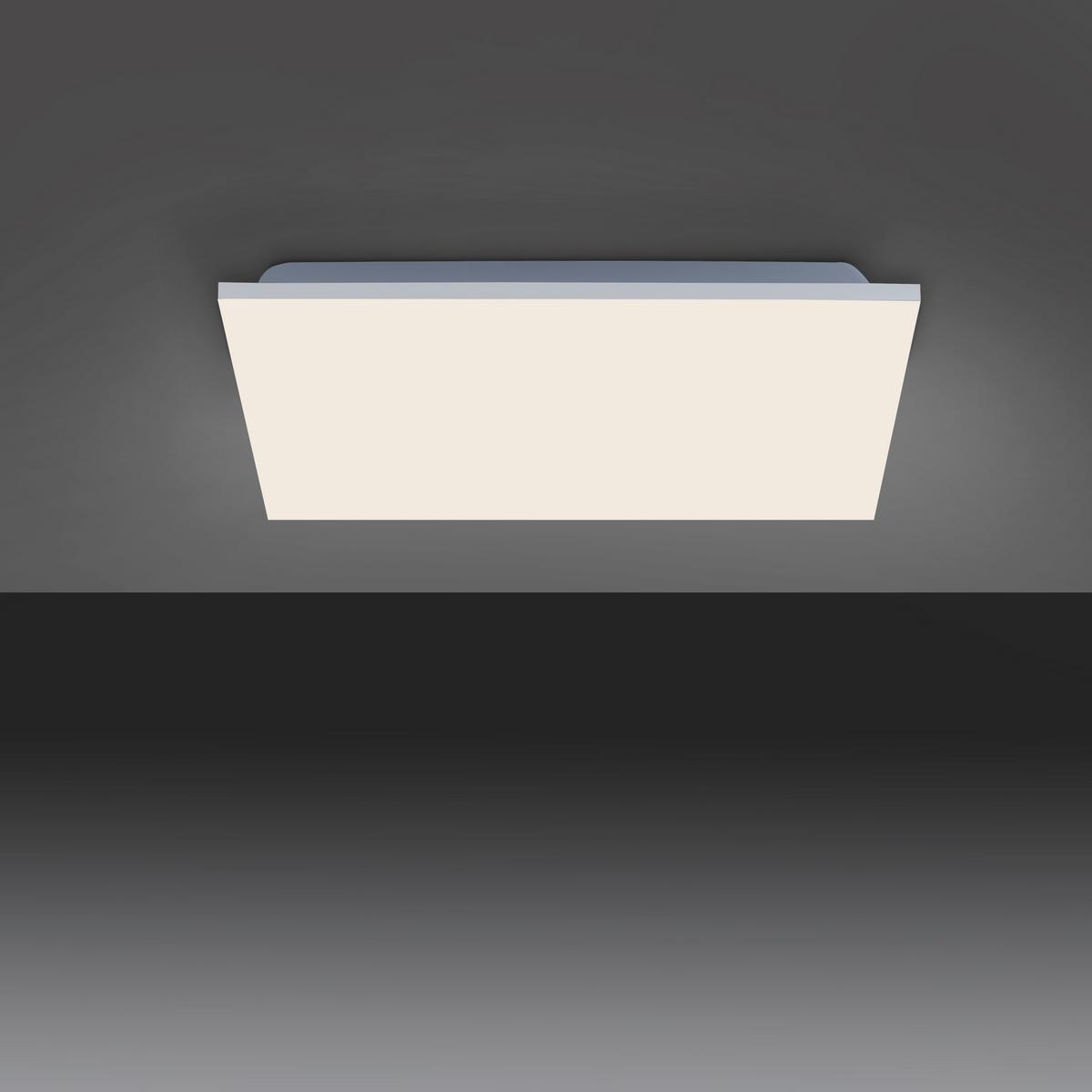 LAMPA SUFITOWA LED 15620-16 YUKON - biały/kolor aluminiowy, Basics, tworzywo sztuczne/metal (45/45/6,1cm)