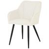 Naslanjač Caro, Bela - črna/bela, Konvencionalno, kovina/tekstil (61/82/55cm) - Nedis SmartLife