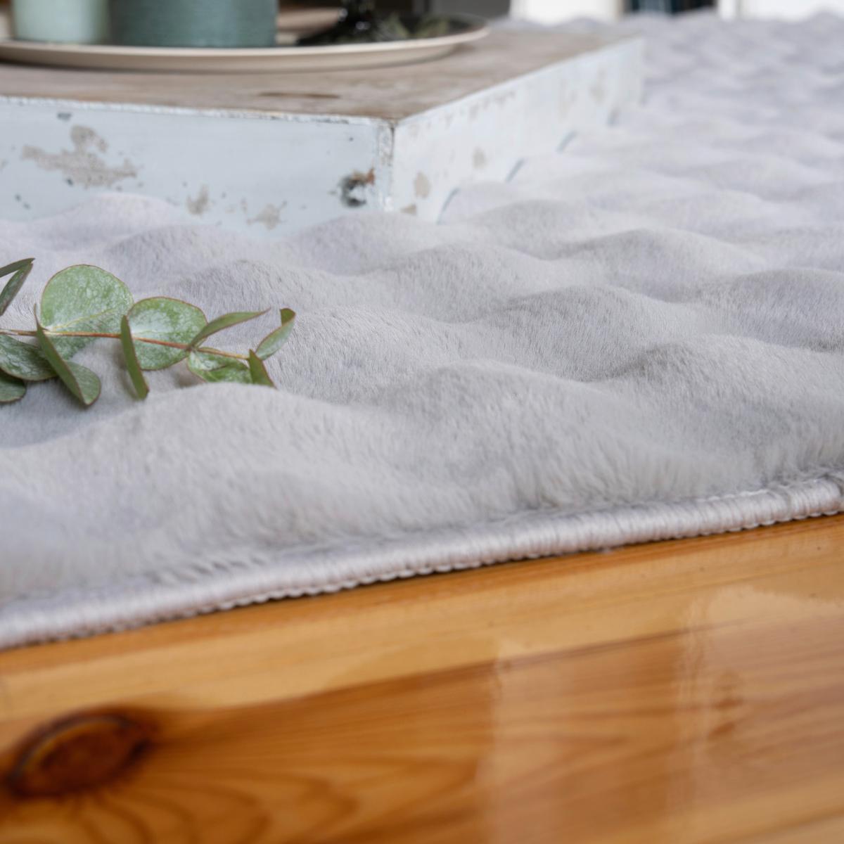 HOCHFLORTEPPICH MY ASPEN 485 - couleur argentée, Design, textile (80/150cm)