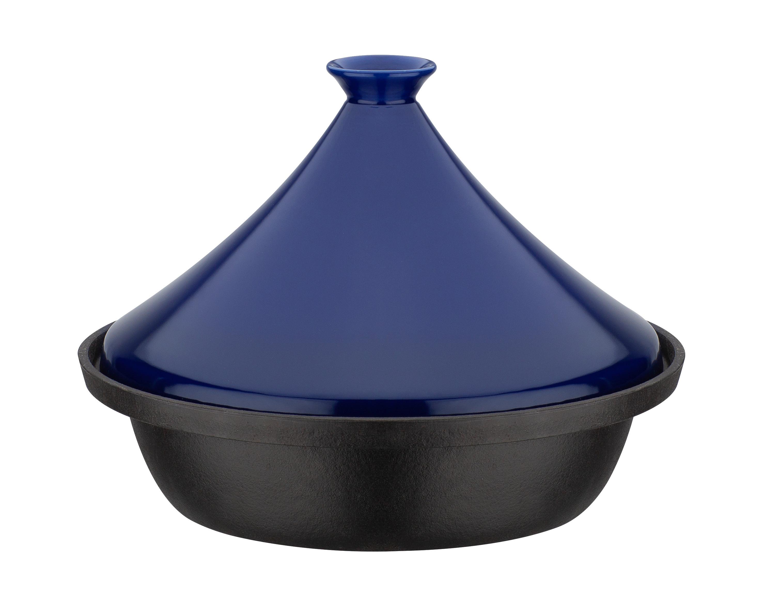 Lonec Za Dušenje Tajine Blue - modra/črna, Basics, kovina/keramika (30cm) - GSW