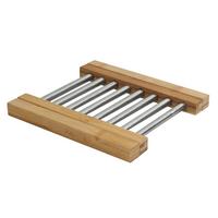 Topfuntersetzer Babsi Naturfarben/Silberfarben - Silberfarben/Naturfarben, KONVENTIONELL, Naturmaterialien/Metall (22/21/2cm) - Mömax