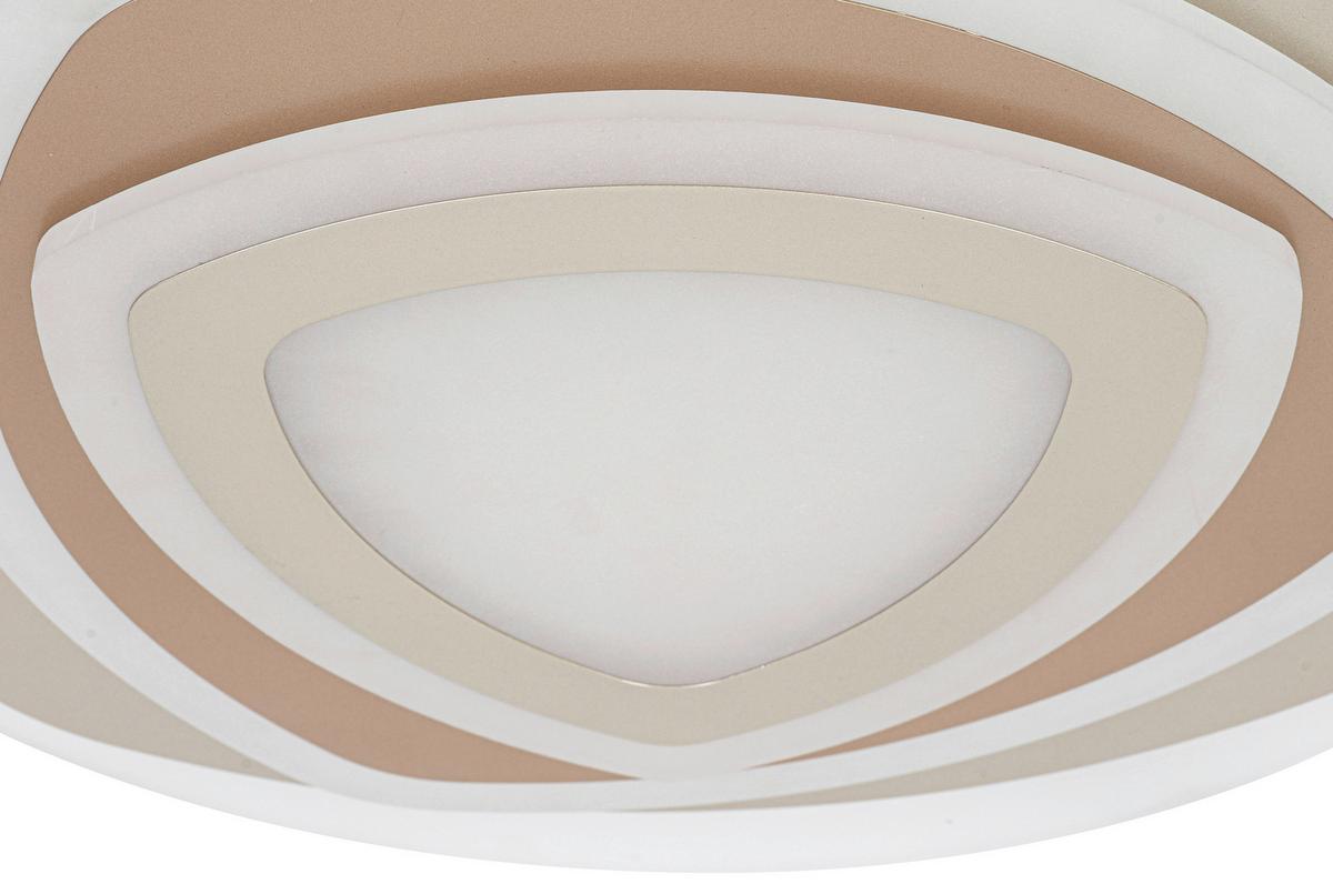 LAMPA SUFITOWA ELLA - biały/cappuccino, Trend, tworzywo sztuczne/metal (50/6cm) - Novel