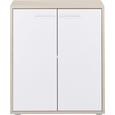 Kommode in Sonoma/Weiß - Weiß/Sonoma Eiche, Holzwerkstoff (60/70/30cm) - MÖMAX modern living