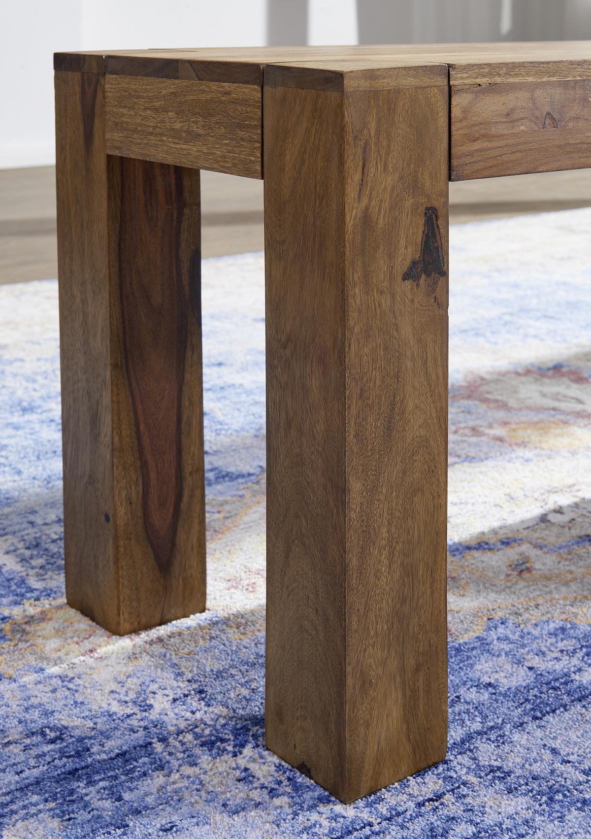 Sitzbank "Mumbai", aus Sheesham - Sheeshamfarben, MODERN, Holz (120/45/35cm) - MID.YOU