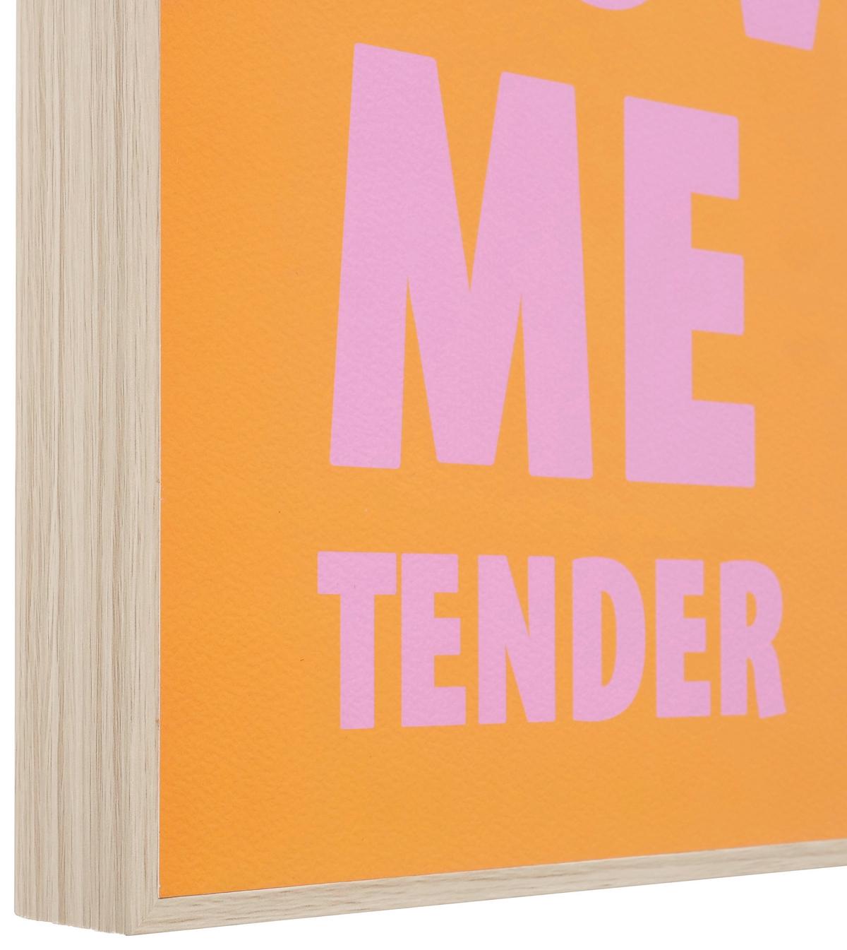 Bild Love Me Tender I Orange/Pink ca. 30x40cm - Pink/Orange, MODERN, Holz (30/3/40cm) - Mömax