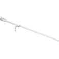 Vorhangstangenset Mia Silber ca. 140cm - Silberfarben, Metall (140cm) - Based Vorhangstangenset Mia Silber ca. 140cm - Silberfarben, Metall (140cm) - Based