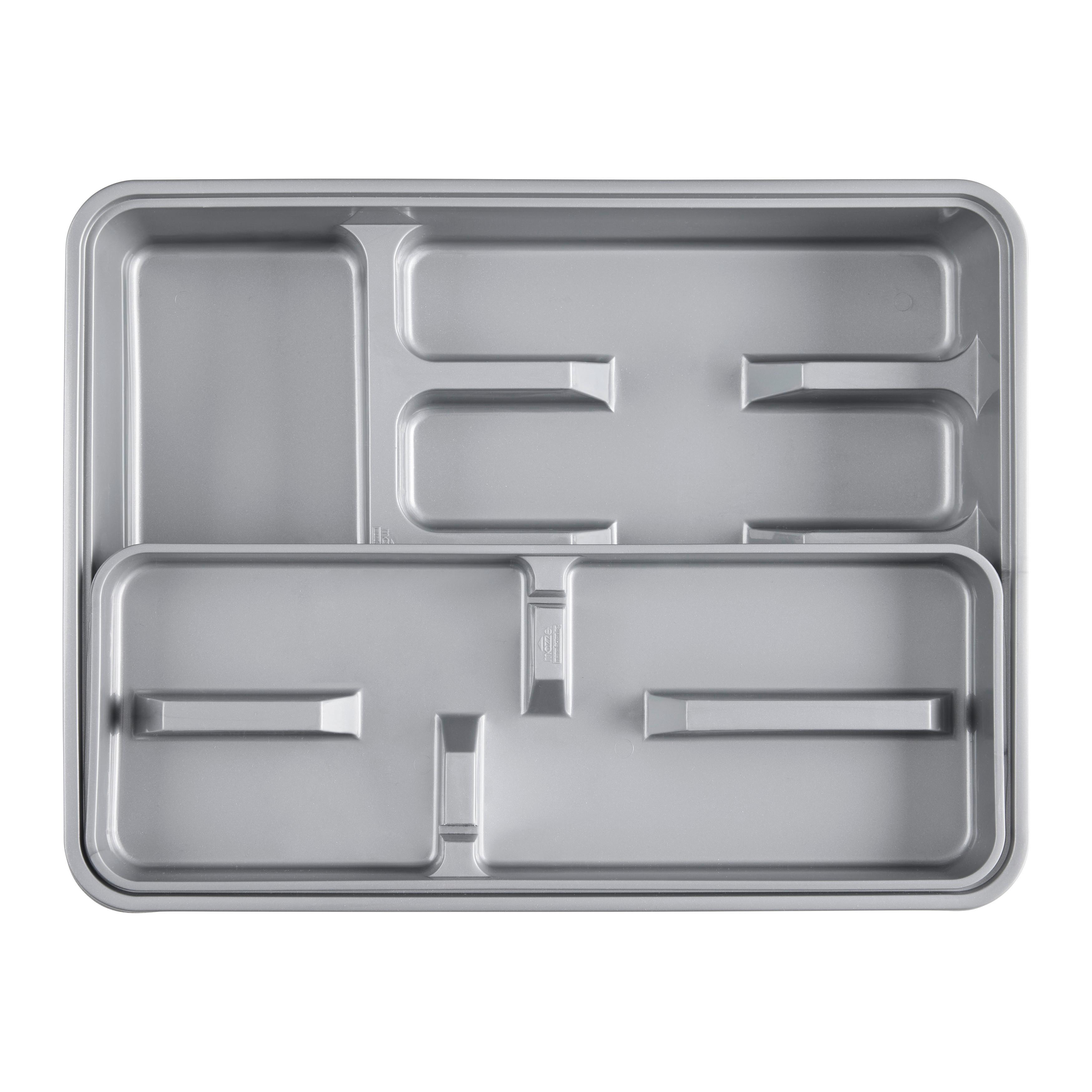 Tavă pentru tacămuri Manuela - gri, Basics, plastic (30/40/7cm) - Mömax