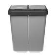 Abfalleimer Frank Grau/hellgrau, 30 Liter - Hellgrau/Grau, Kunststoff (43/33/51cm) - Mömax modern living Abfalleimer Frank Grau/hellgrau, 30 Liter - Hellgrau/Grau, Kunststoff (43/33/51cm) - Mömax modern living