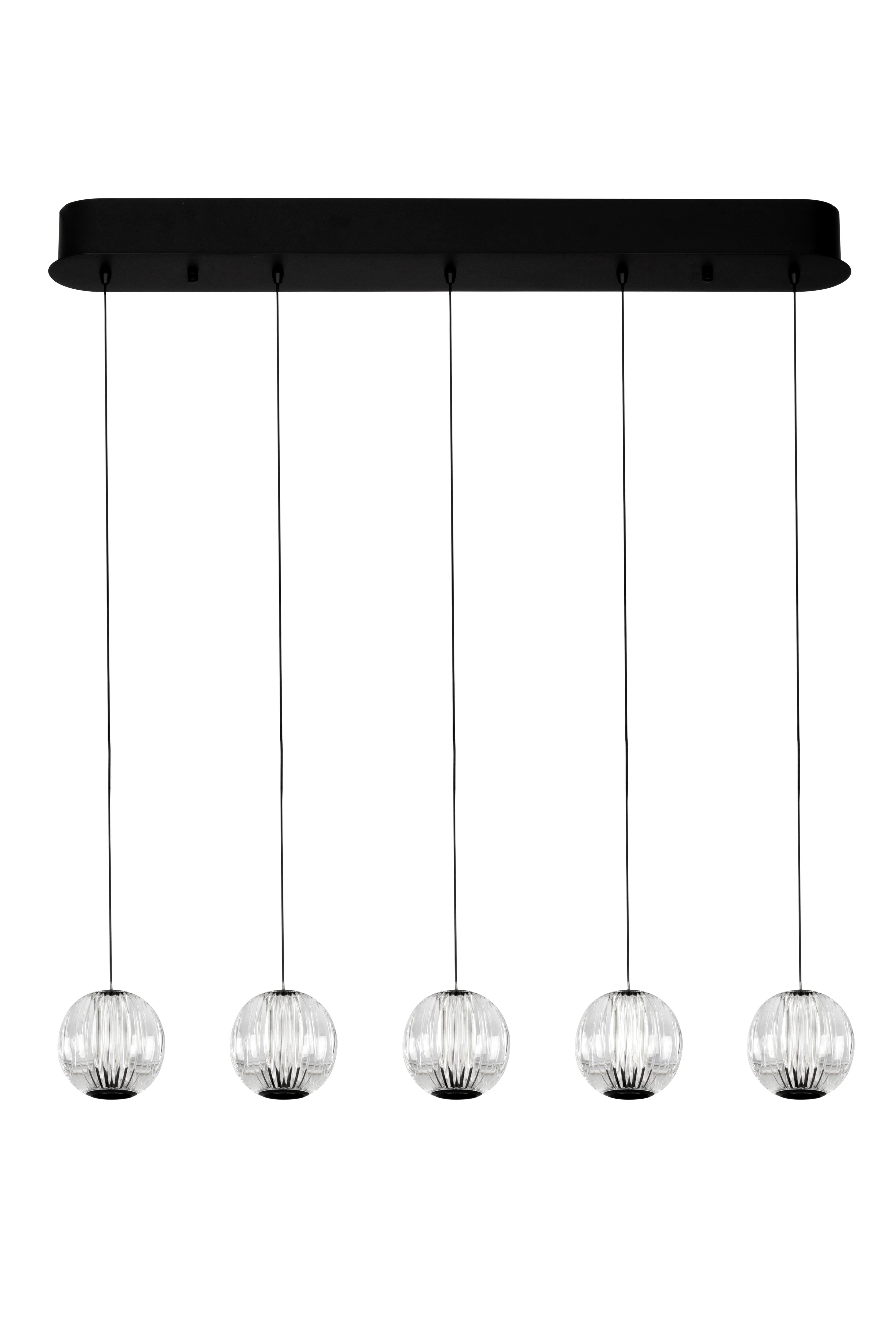 LAMPA WISZĄCA LED NEW YORK *DK* - przejrzysty, Design, tworzywo sztuczne/metal (84/11/150cm) - Dieter Knoll
