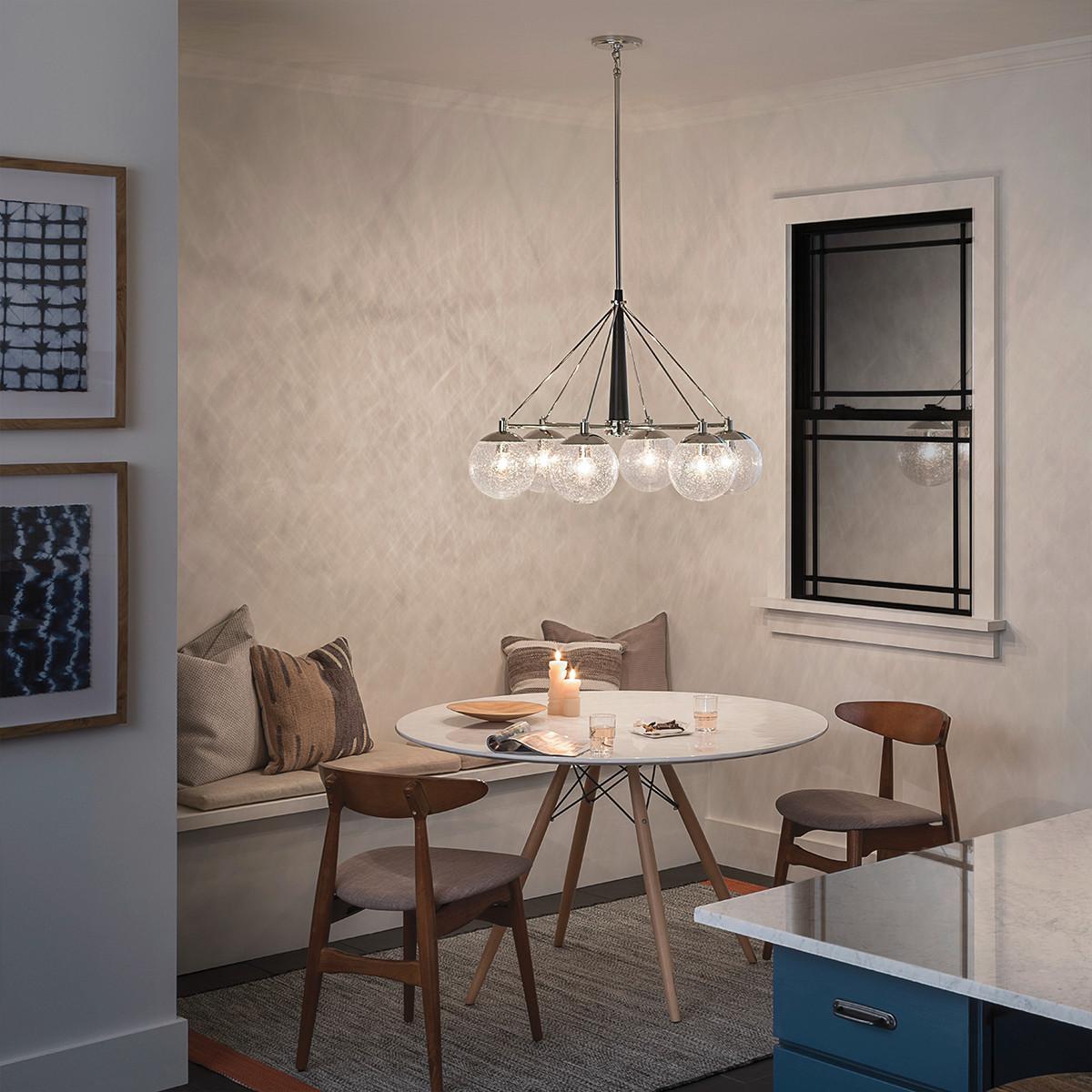 Luster Marilyn - boje nikla, Konvencionalno, staklo/metal (87.6/76.8cm) - Elstead Lighting