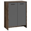 Schuhschrank Ben ca.63x 83x35cm Anthrazit/Alteiche - Alteiche/Anthrazit, MODERN, Holzwerkstoff/Kunststoff (63/83/35cm) - MID.YOU