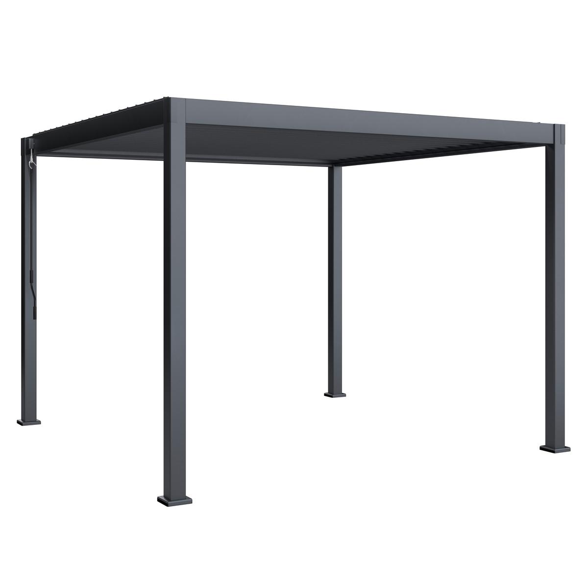Pavilon Peri - fekete, Basics, fém (300/230/300cm) - Best Price