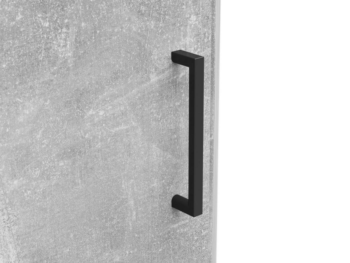 Eckschrank Multistauraum Betonoptik - Schwarz/Grau, MODERN, Holzwerkstoff/Kunststoff (71,5/195/71,5cm) - Mömax