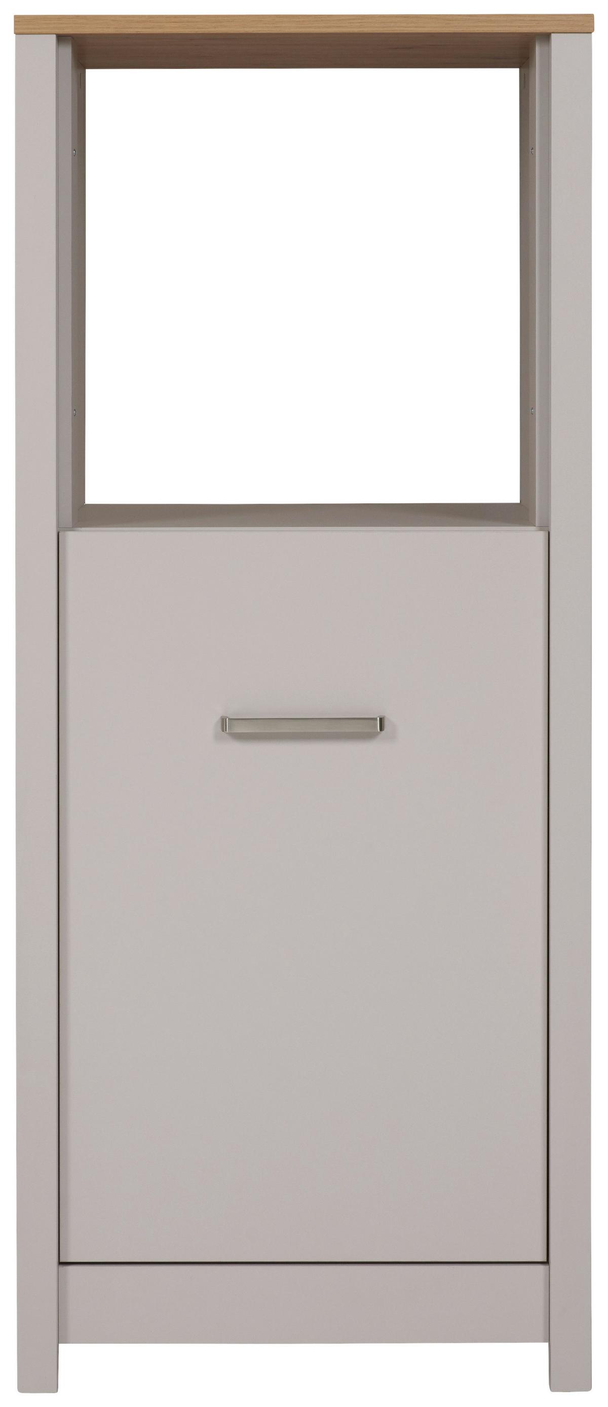 Geräteumbauschrank Sardegna Kaschmir/Eiche - Kaschmir/Silberfarben, ROMANTIK / LANDHAUS, Holzwerkstoff/Metall (70/167/60cm) - home24